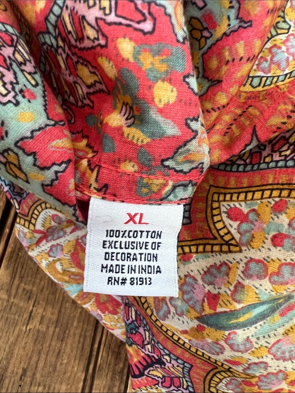 Mens Robert Graham Multicolor Paisley Button-Down Shirt — long sleeve size xl - Picture 3 of 5